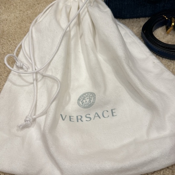 Versace La Medusa Mini Bag 'Navy Blue/Gold' - Picture 3 of 6